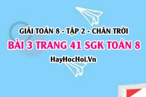 Bài 3 trang 41 Toán 8 Tập 2 Chân trời sáng tạo